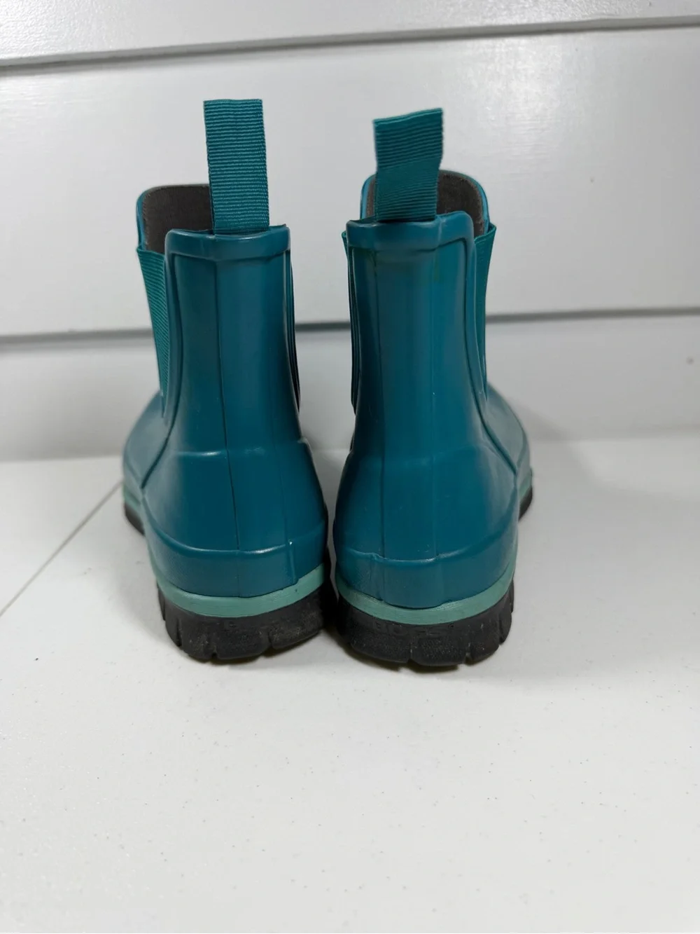 Bogs Amanda Slipboop Teal Rain Chelsea Boots - Waterproof Slip-On Womes size 8